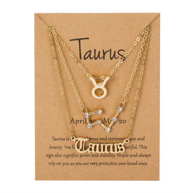 Zodiac Sign Pendant Necklace