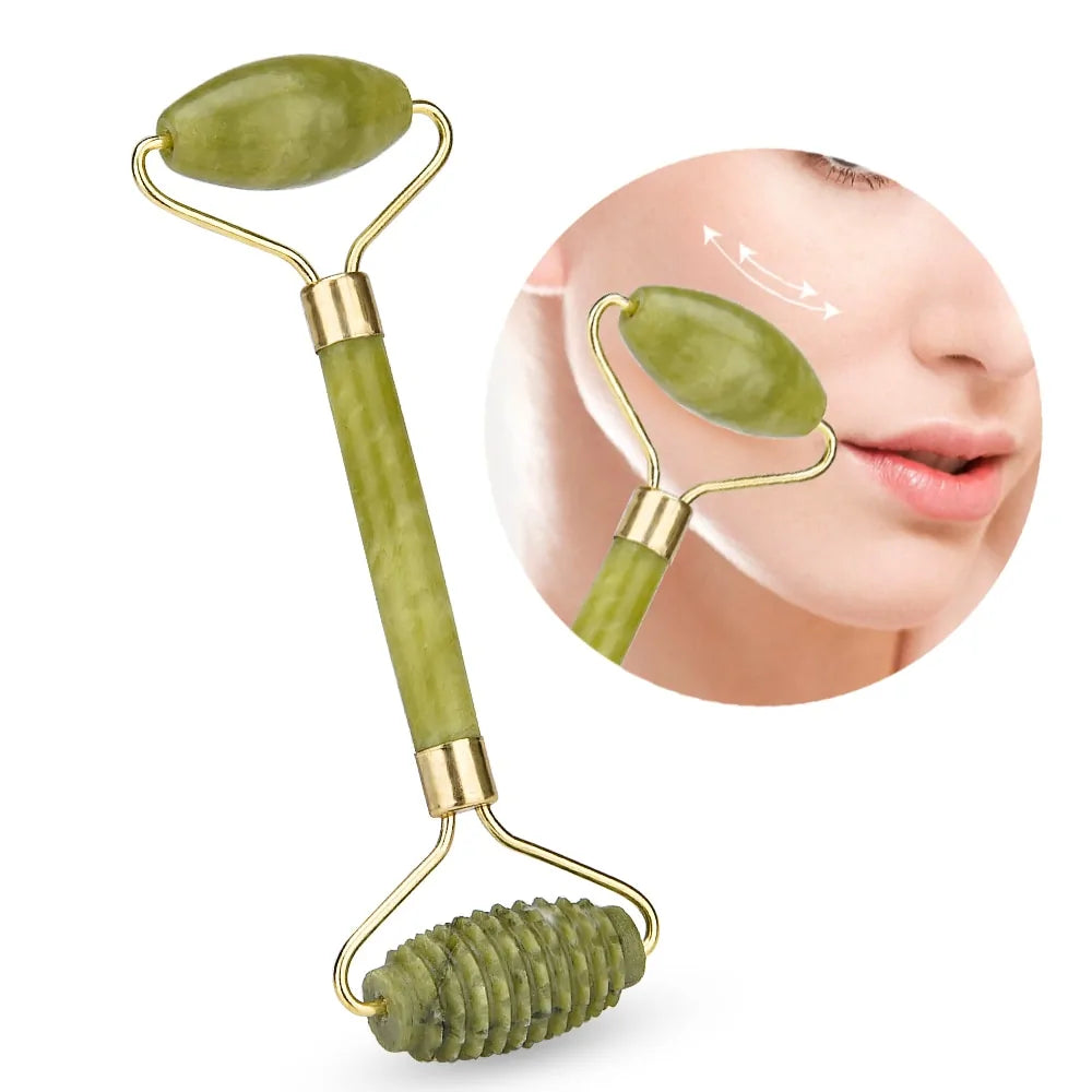 Double Head Jade Facial Massage Roller