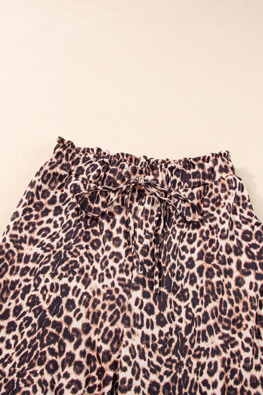 Desert Palm Boho Leopard Wijde Broek