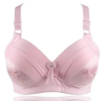 Ademende katoenen bralette Mode-lingerie Draadvrij Grote maten