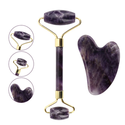 Violette Gua Sha gezichtsmassageroller