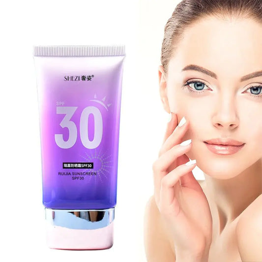 Crème solaire visage corps blanchissant SPF30