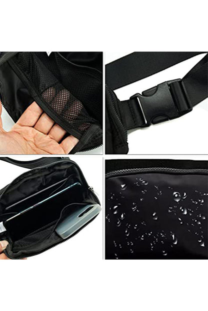 Casual Waterproof Zipped Crossbody Chest Bag 20*5*14cm