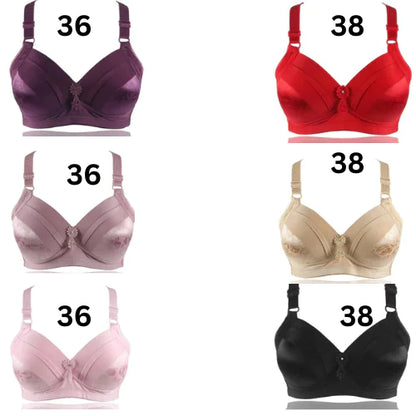 Ademende katoenen bralette Mode-lingerie Draadvrij Grote maten