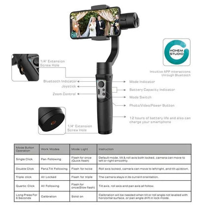 Handheld smartphone-gimbal-stabilisator