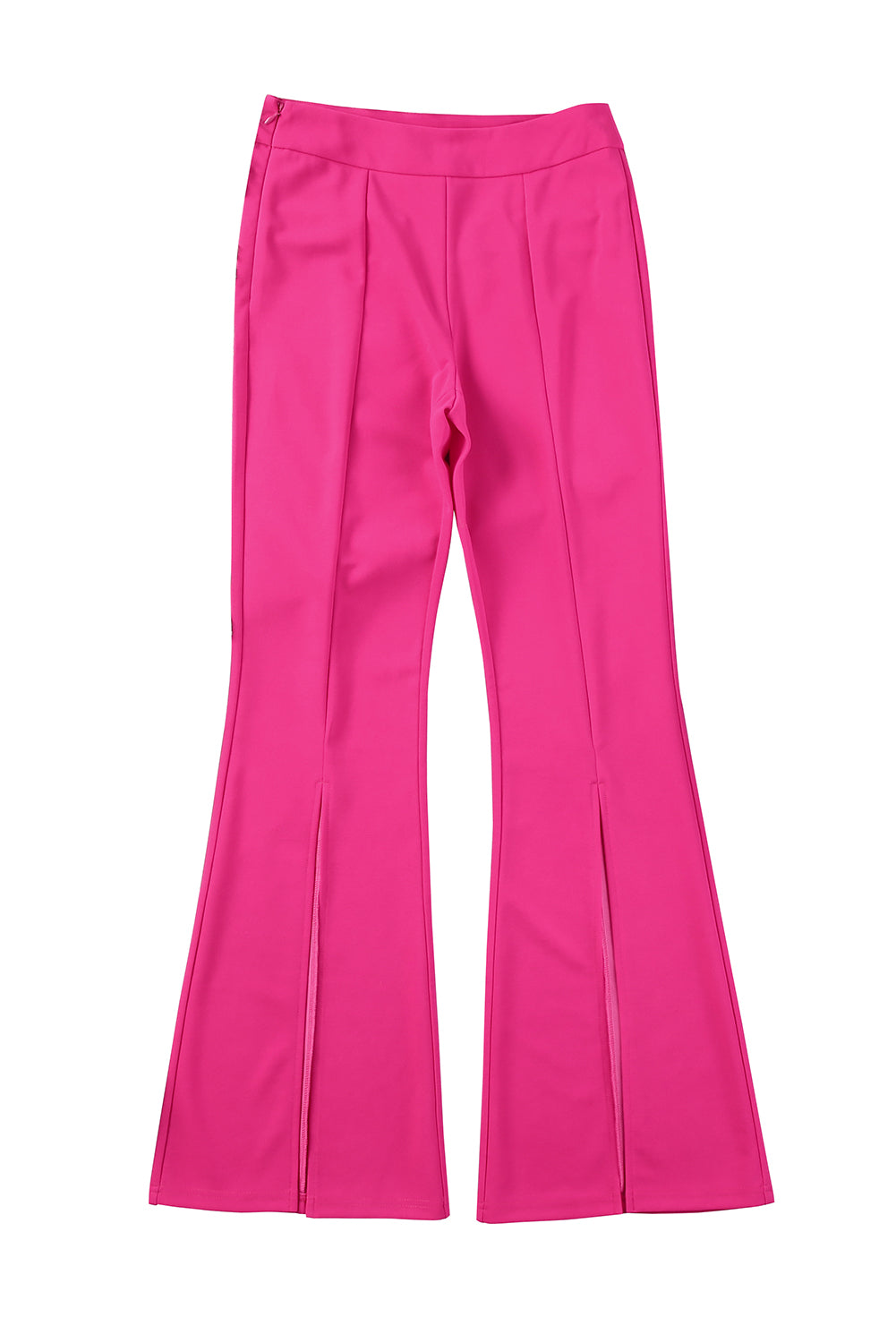 Rozen split zoom hoge taille broek