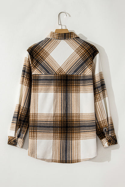 Multicolour Plaid Print Klepzak Knoopsjaal