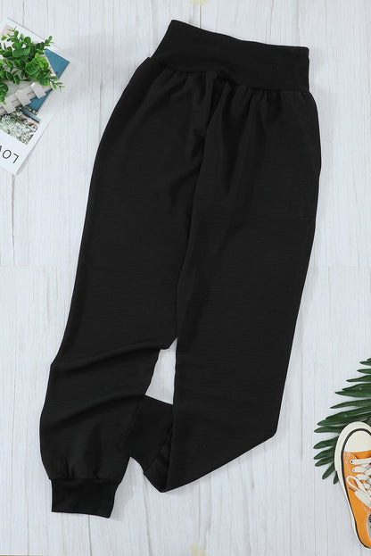 Zwarte casual joggingbroek met zakken