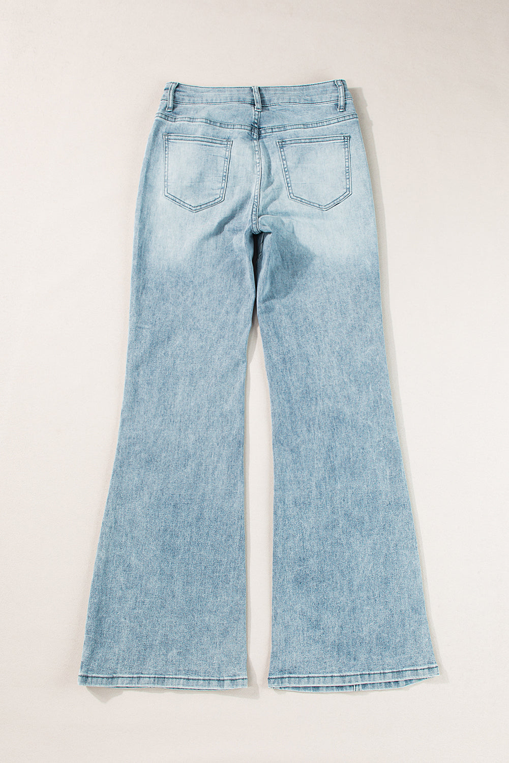 Dusk Blue Acid Wash Extra Wide Leg High Waist Lange Jeans