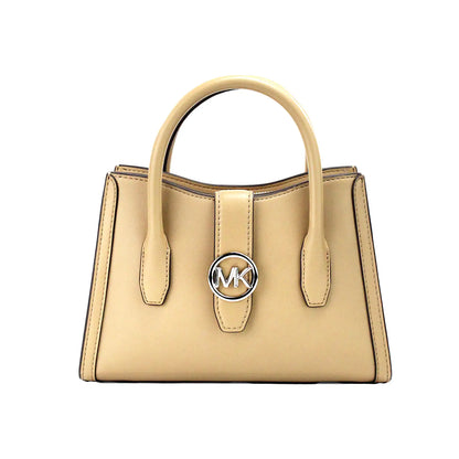 Michael Kors Gabby Small Camel Satchel Crossbody Bag