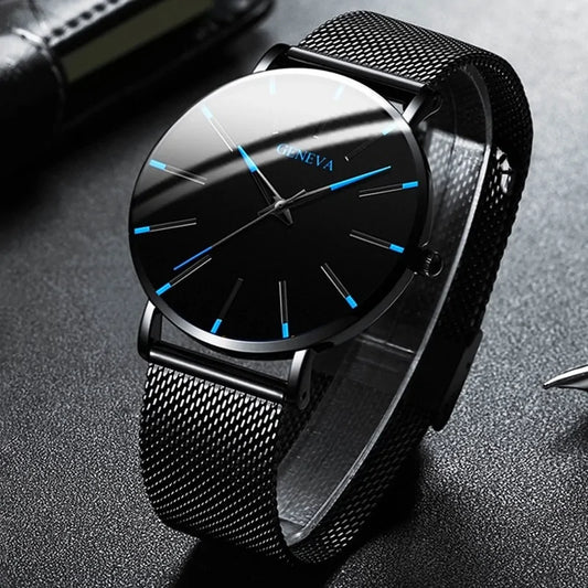 Montres ultra fines minimalistes pour hommes