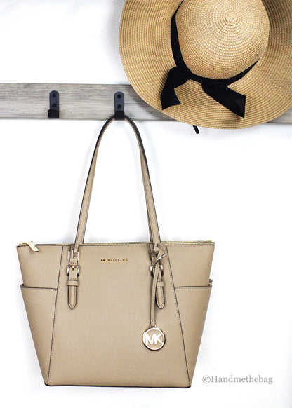 Michael Kors Charlotte Camel Large Top Zip Tote