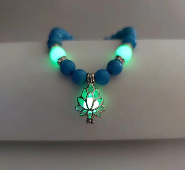 Glow In The Dark natuursteen armband