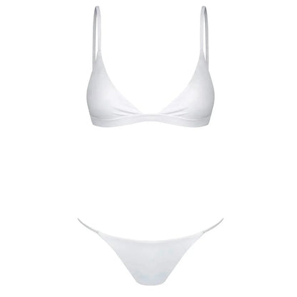 Bandeau-bandage bikiniset voor dames: push-up Braziliaanse badkleding