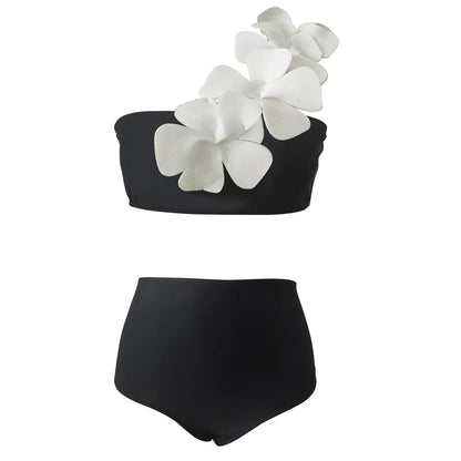 Bloem Bandeau Braziliaanse bikiniset