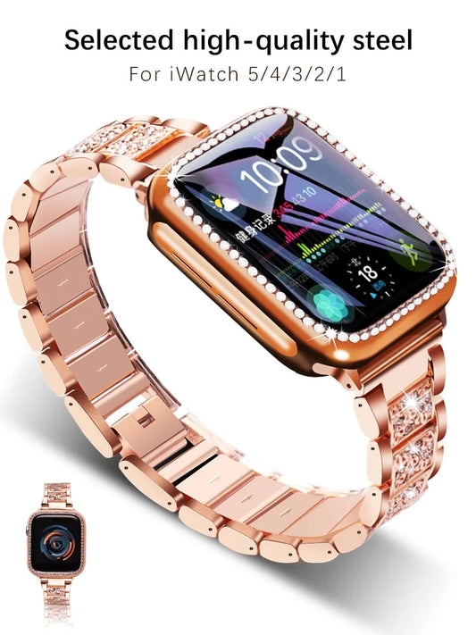 Bracelet en métal pour montres Apple