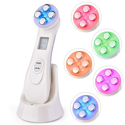 RF EMS LED Photon Facial Rejuvenation Device for Acne and Wrinkle Treatment