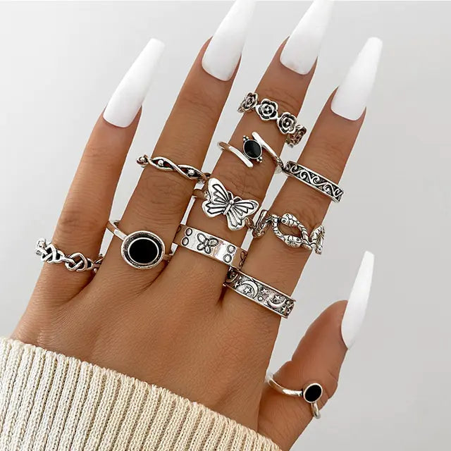 Spiral Shape Ring Set