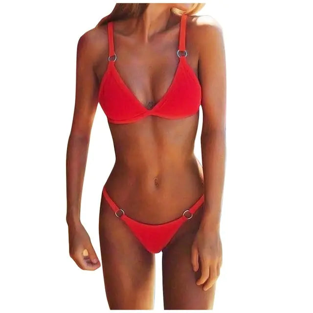 Bikini-badpak met hoge taille