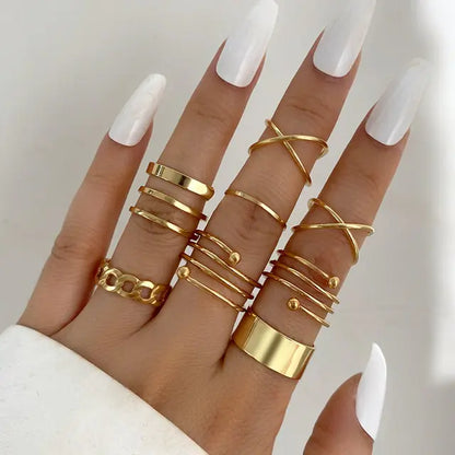 Spiral Shape Ring Set