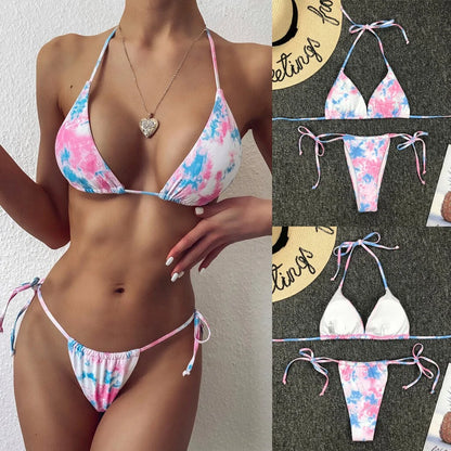 Tie-Dye microbikiniset voor dames