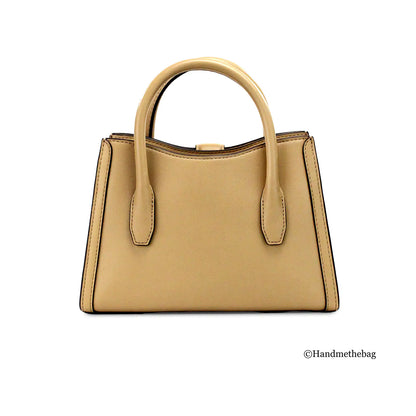 Michael Kors Gabby Small Camel Satchel Crossbody Bag