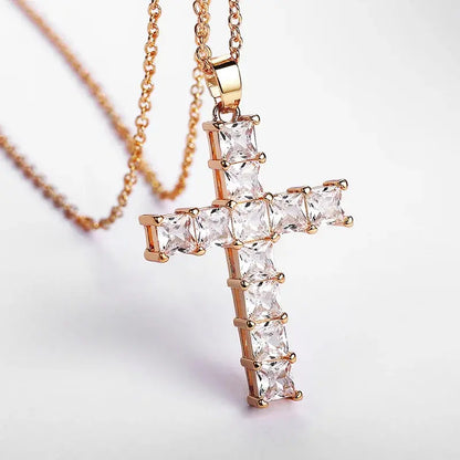 Goth Cross Pendant Necklace