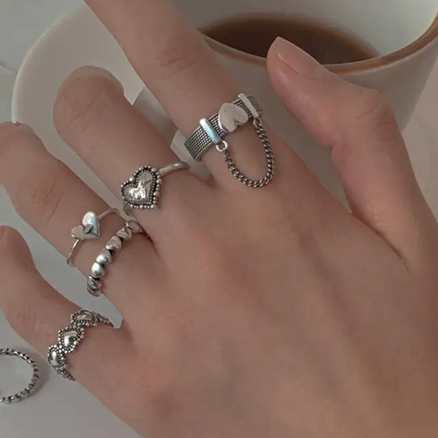 Spiral Shape Ring Set