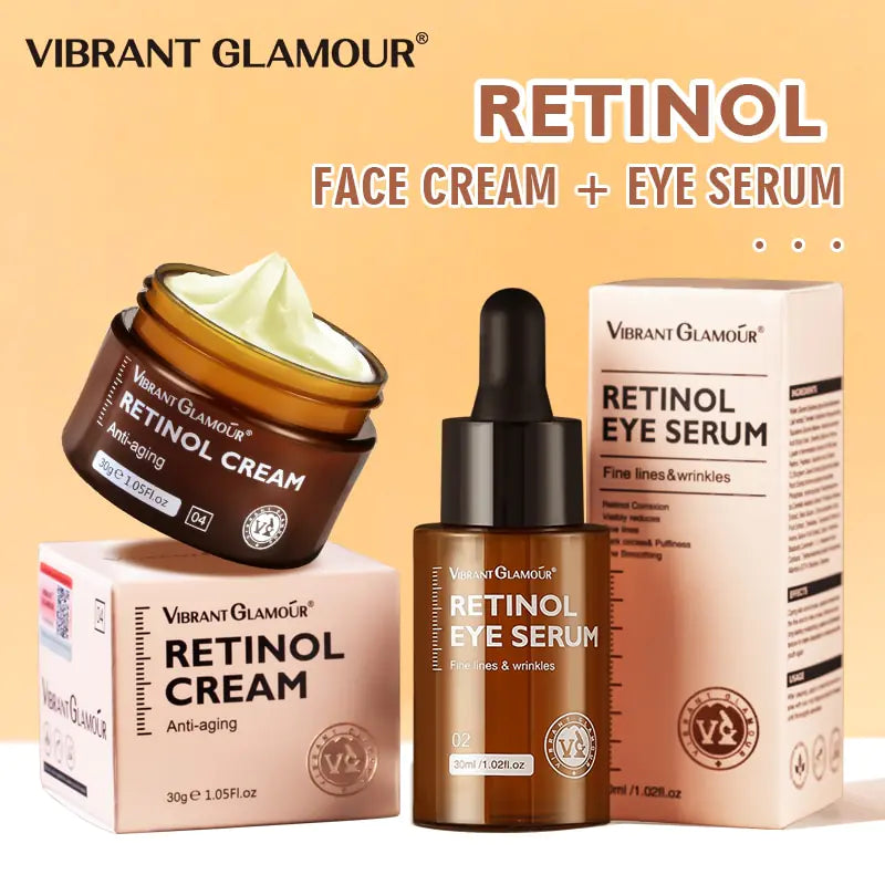 VIBRANT GLAMOUR Retinol gezichtscrème en oogserum