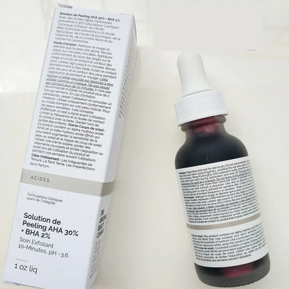 30 ml AHA 30% + BHA 2% Gezichtspeelingoplossing: Peelingoplossing