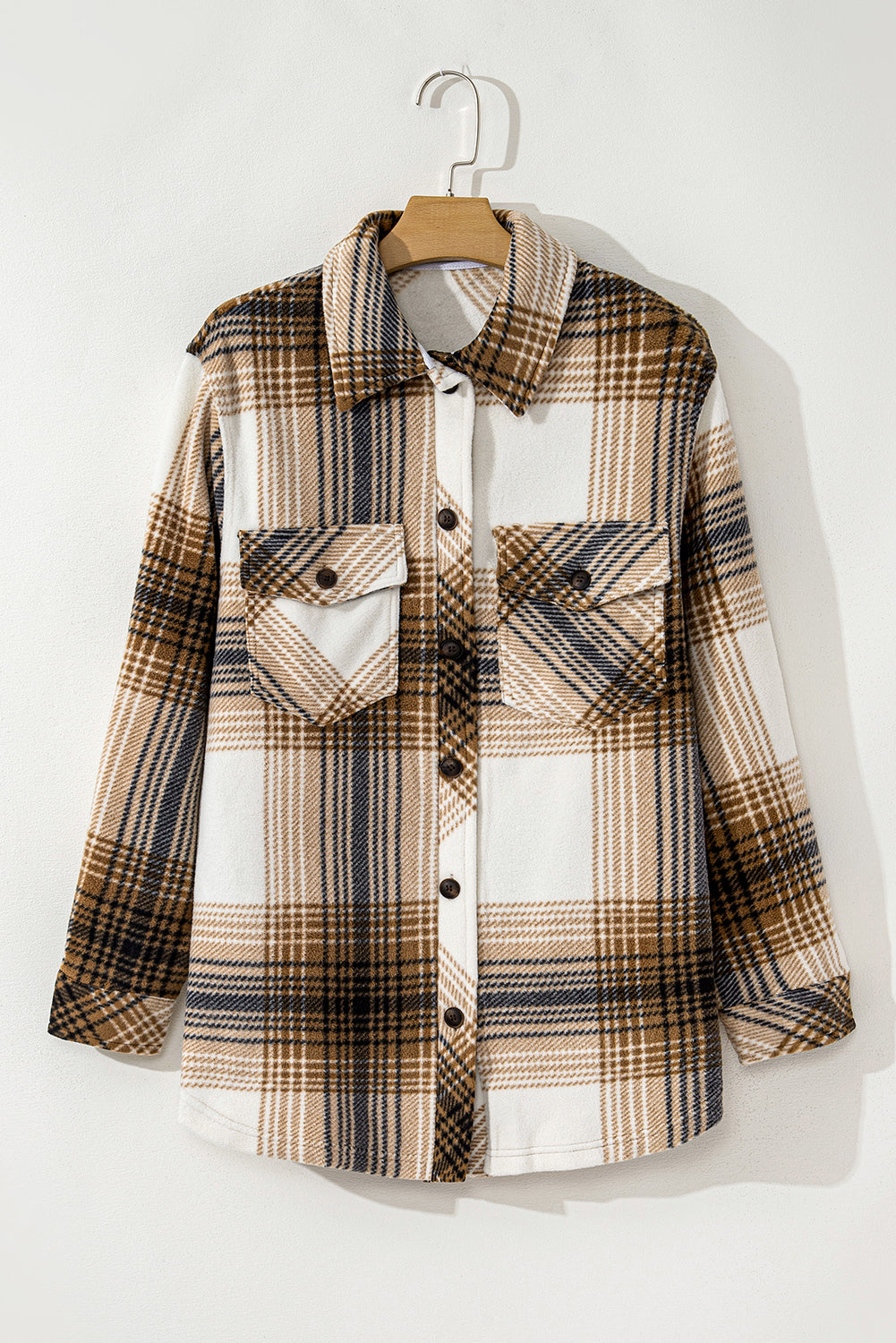 Multicolour Plaid Print Klepzak Knoopsjaal