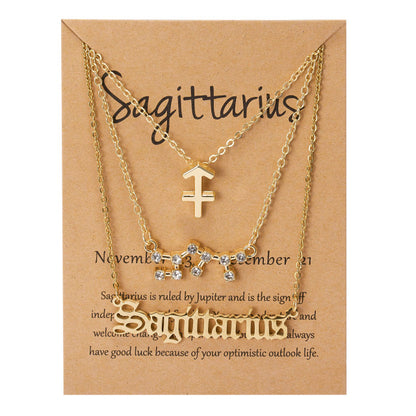 Zodiac Sign Pendant Necklace