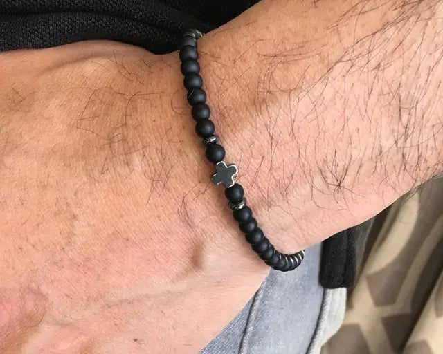 Kruis bedelarmband voor mannen