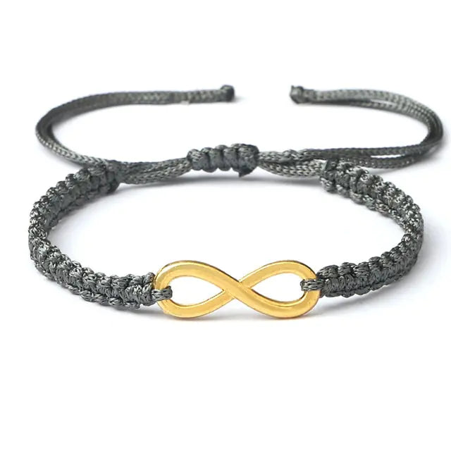 Infinity charme paar armband