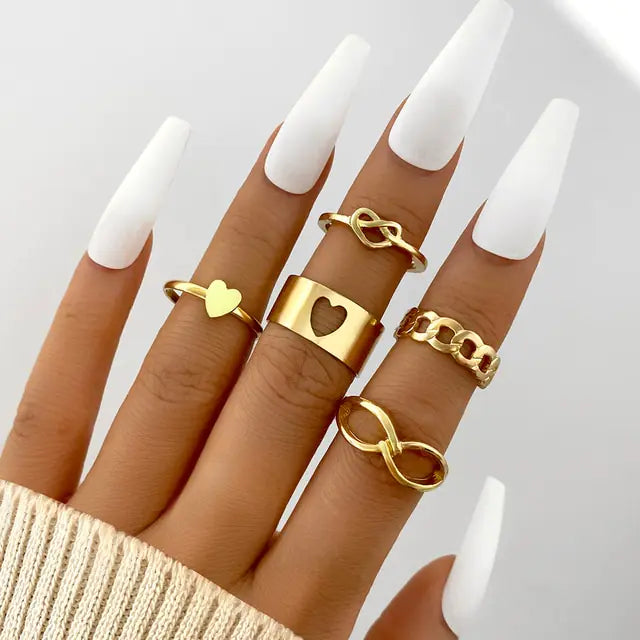 Spiral Shape Ring Set