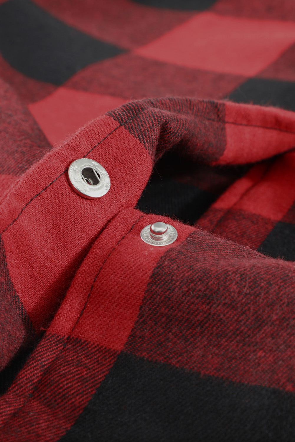 Brown Turn-down Collar Plaid Shirt Coat