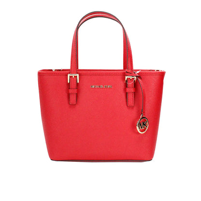 Michael Kors XS Bright Red Carryall Tote Convertible Bag