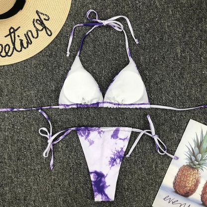 Tie-Dye microbikiniset voor dames