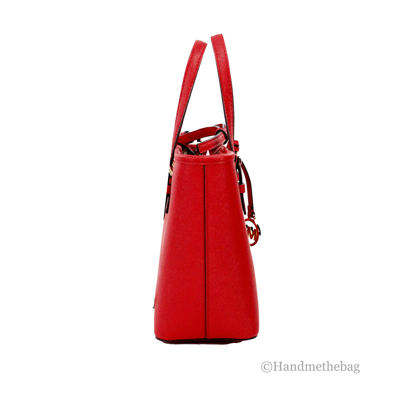 Michael Kors XS Bright Red Carryall Tote Convertible Bag