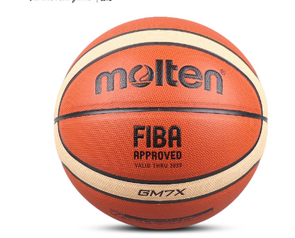 Basketbal FIBA-goedgekeurd maat 7 PU-leer