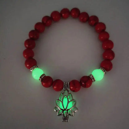 Glow In The Dark natuursteen armband