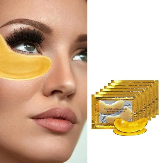 Masque pour les yeux en poudre d'or et de collagène cristal