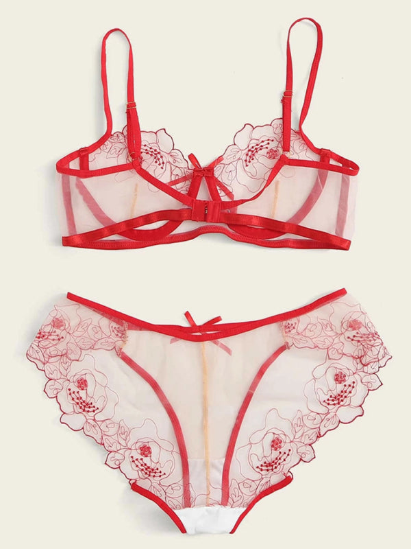 Nieuwe stijl sexy lingerie nieuwe holle liefde drie-punts sexy pak 