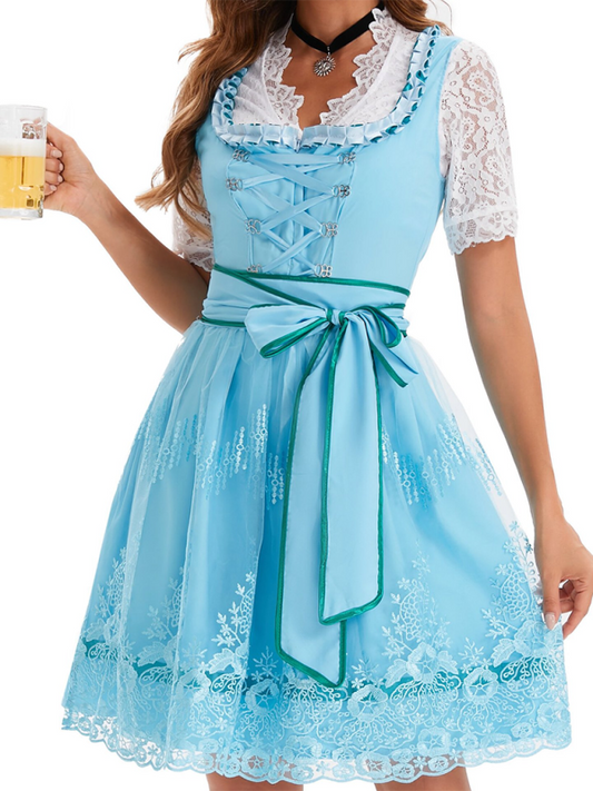 Robe de bière imprimée pour femme, tenue allemande pour l'Oktoberfest de Munich 