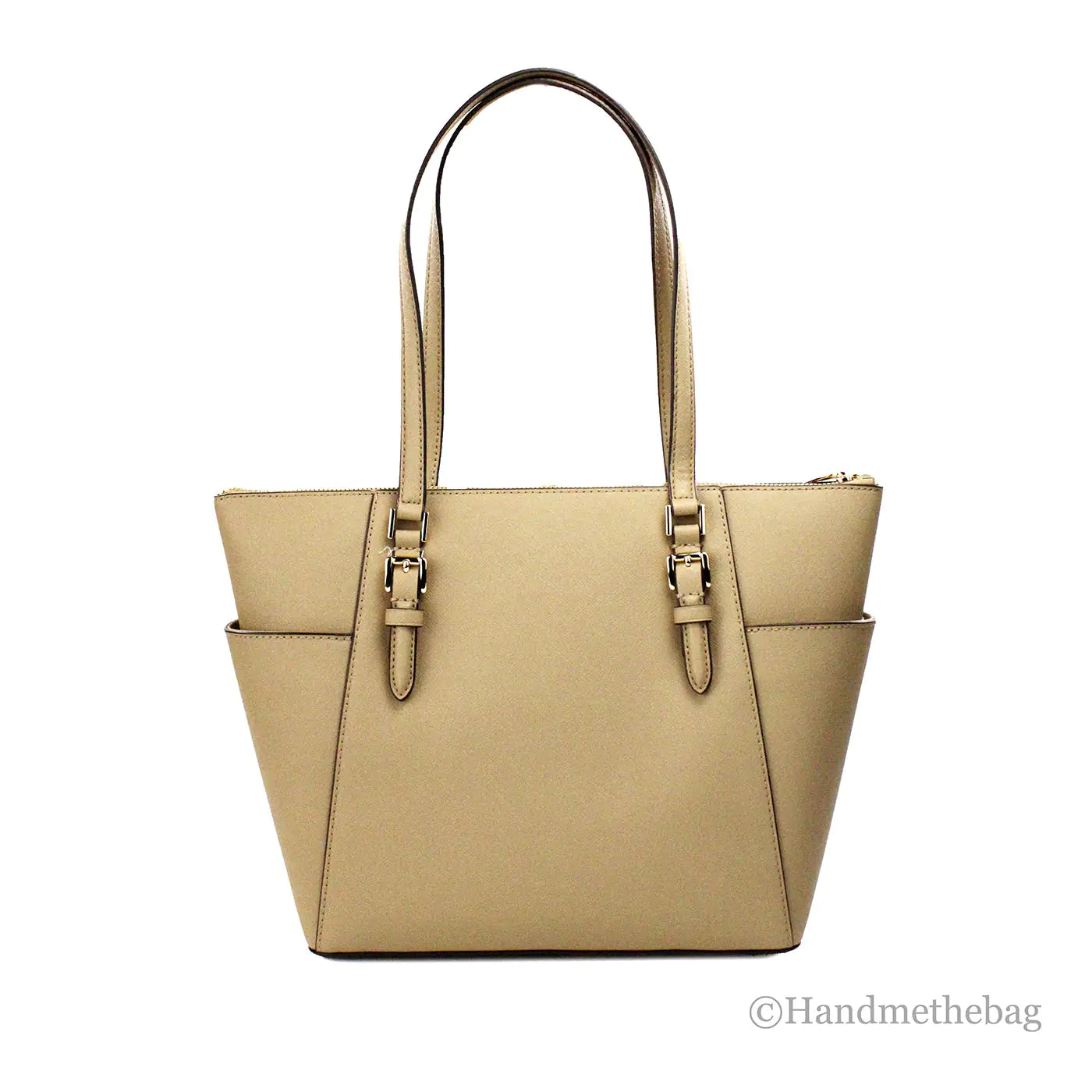 Michael Kors Charlotte Camel Large Top Zip Tote