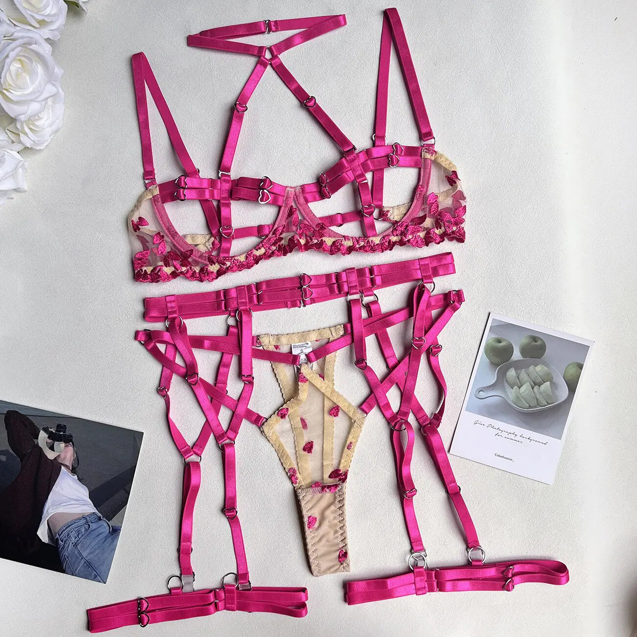 Sensuele lingerieset met open bh