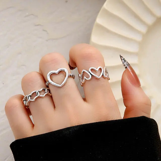 Spiral Shape Ring Set