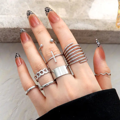 Spiral Shape Ring Set