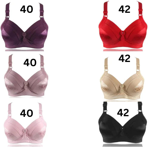 Ademende katoenen bralette Mode-lingerie Draadvrij Grote maten