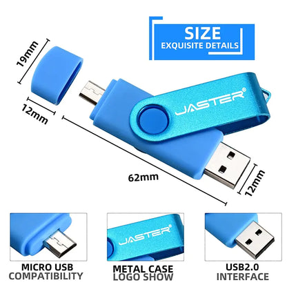 Hoge snelheid USB-flashdrive uitgerust met OTG